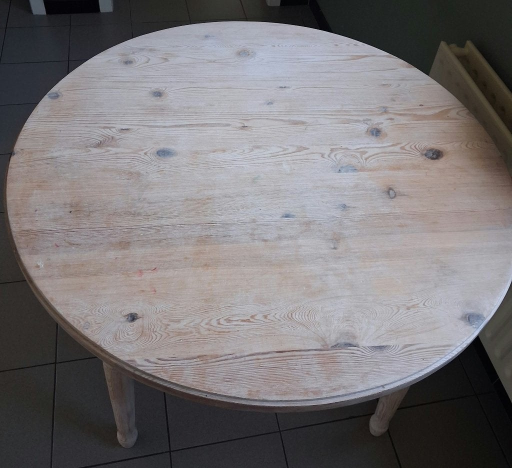 Ronde tafel, Huis en Inrichting, Ophalen, Gebruikt, Rond, Grenenhout