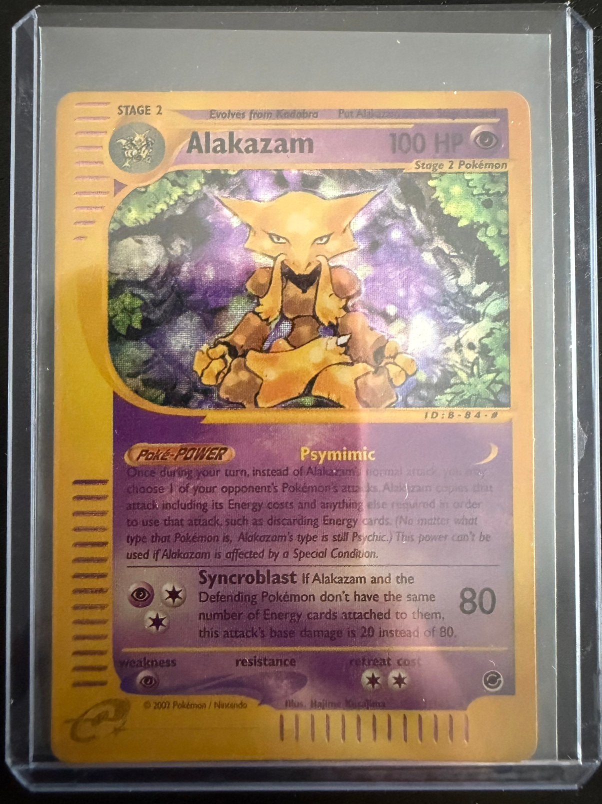Alakazam 1/165 — Expeditiebasisset (2002), omgekeerde Holo, Ophalen of Verzenden, Zo goed als nieuw