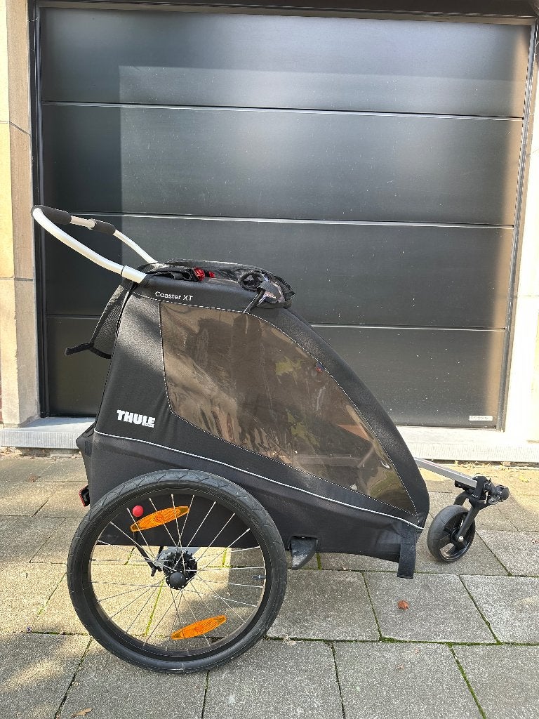 Thule Coaster fietskar voor 2 kinderen, Ophalen, Opvouwbaar, Zo goed als nieuw, 40 tot 60 kg