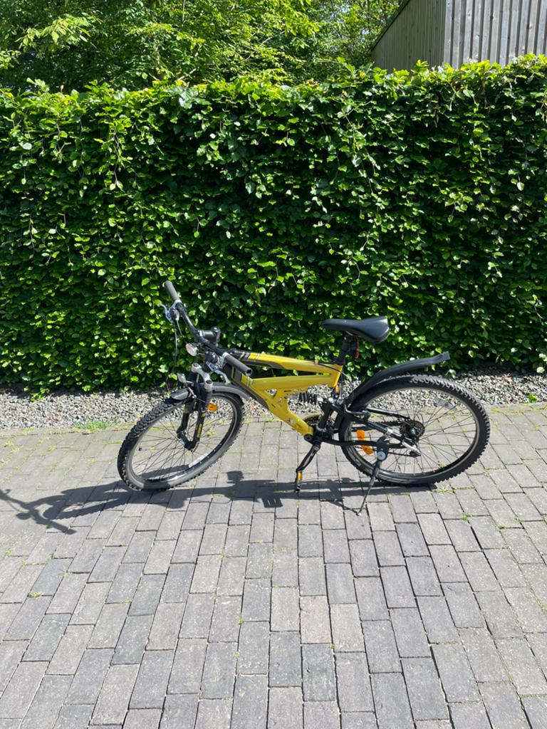 Mountainbike Raileigh met frame vering en voorvork vering, Fietsen en Brommers, Fietsen | Heren | Sportfietsen en Toerfietsen