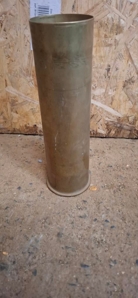 Belgische 75mm huls wo1, Verzamelen, Militaria | Algemeen, Ophalen of Verzenden