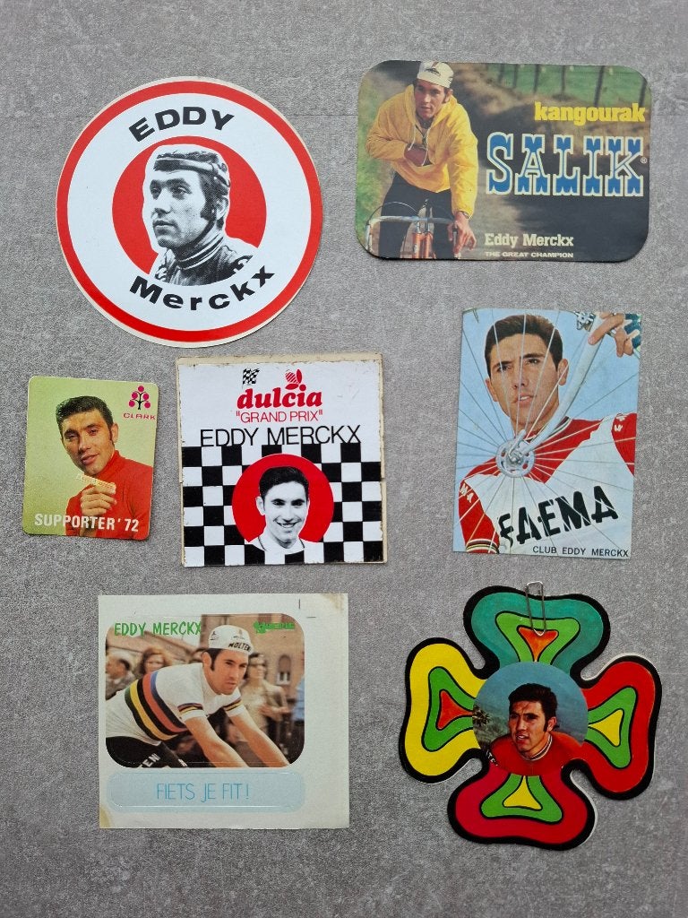 Stickers Eddy Merckx, Ophalen of Verzenden, Zo goed als nieuw, Poster, Plaatje of Sticker