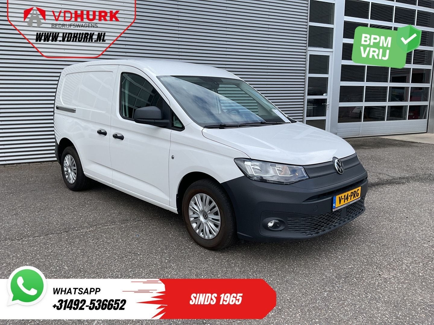 Volkswagen Caddy Cargo 2.0 TDI 100 pk Omvormer/ Sortimo/ Cru, Electronic Stability Program (ESP), Wit, Bedrijf, Te koop