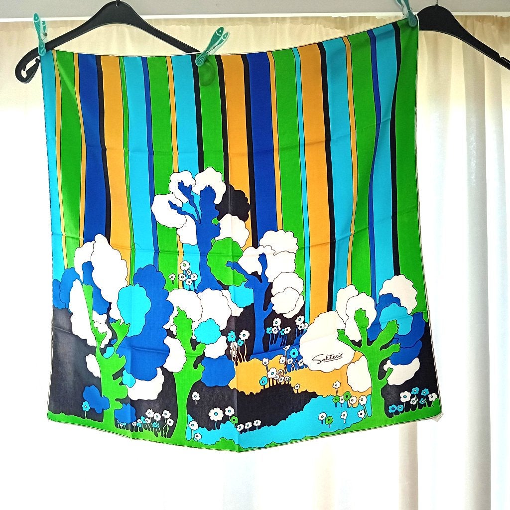 Foulard en soie  Salterio, Salterio, Enlèvement, Comme neuf