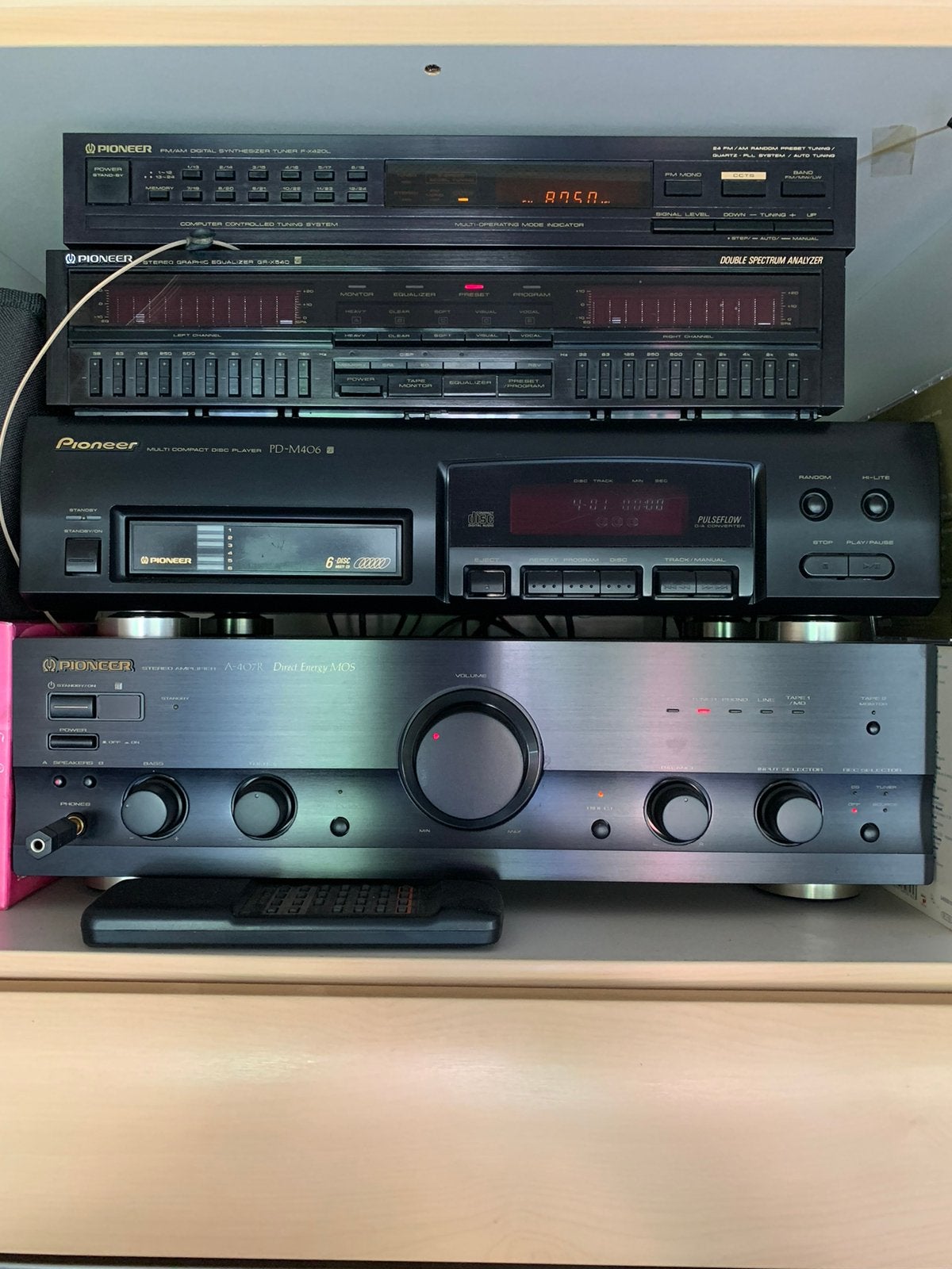 Pioneer stereoketen, Composants en vrac, Enlèvement, Lecteur CD, Pioneer