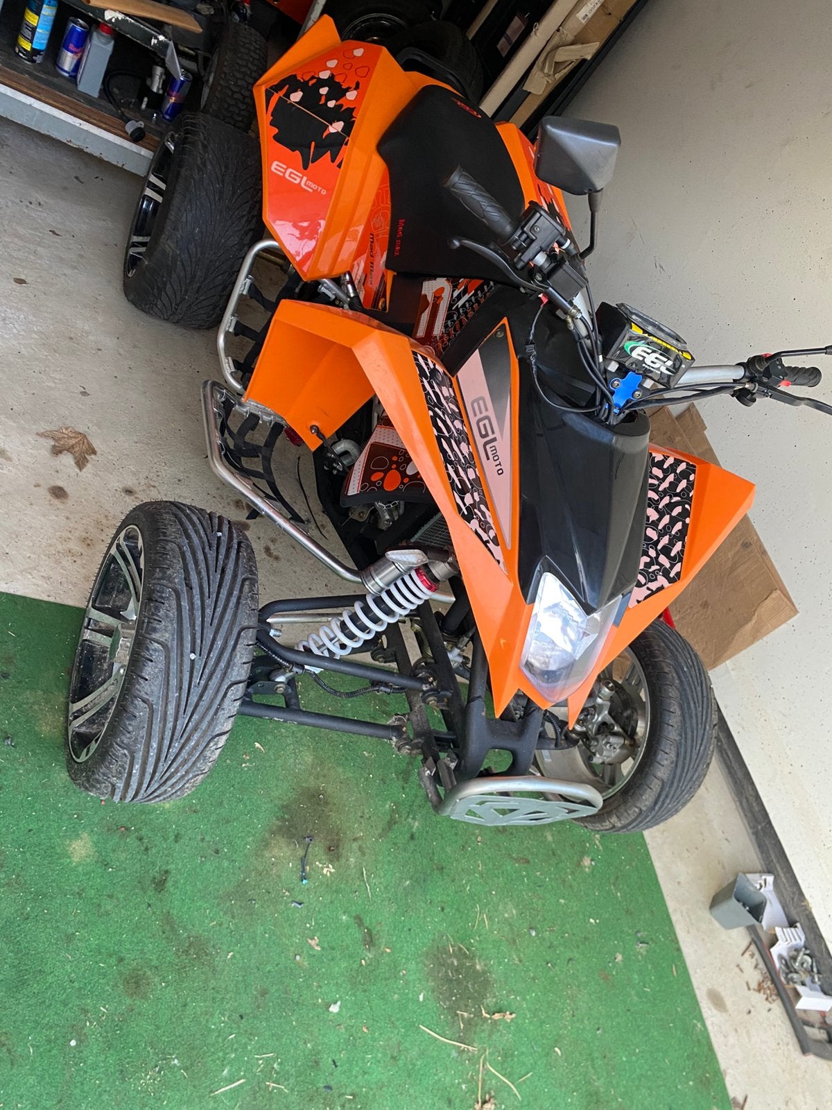 Quad met werk, Motoren, Quads en Trikes