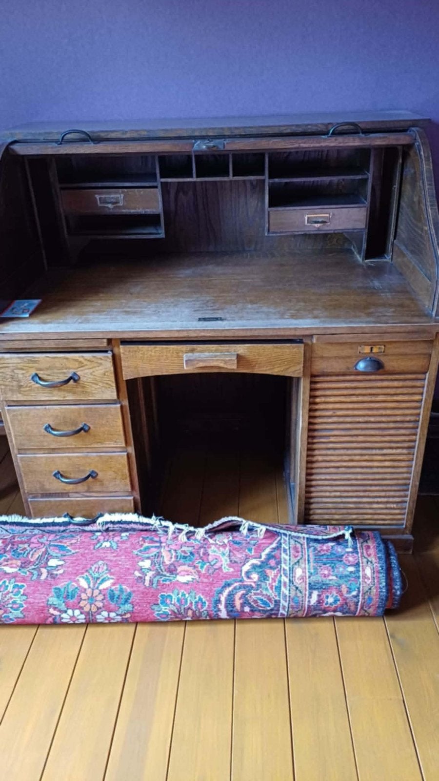 Bureau secrétaire acordéon en bois, Maison & Meubles, Enlèvement, Bois, Secrétaire
