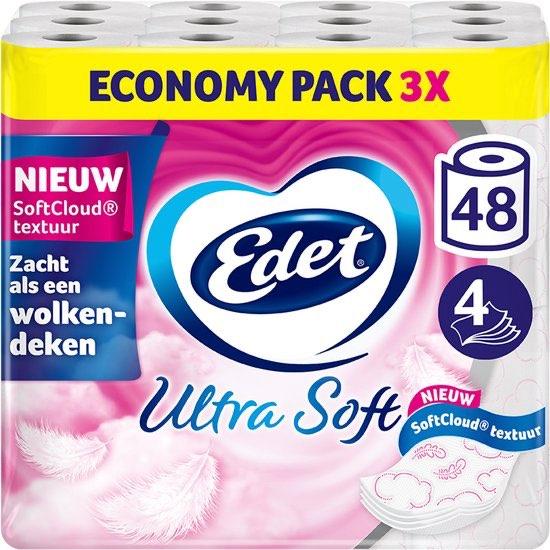 48 rollen Edet Ultra Soft Toiletpapier - 4-laags, Maison & Meubles, Salle de bain | Linge de bain & Accessoires, Neuf, Envoi