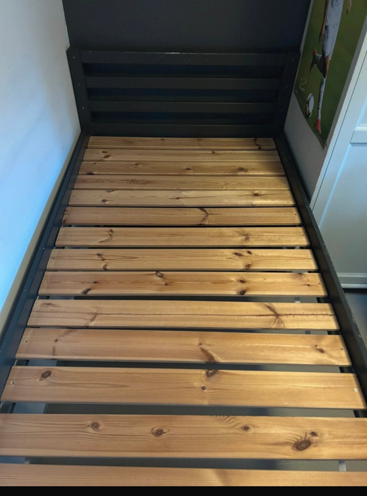 Eenpersoonsbed, Ophalen, Gebruikt, 90 cm, Eenpersoons