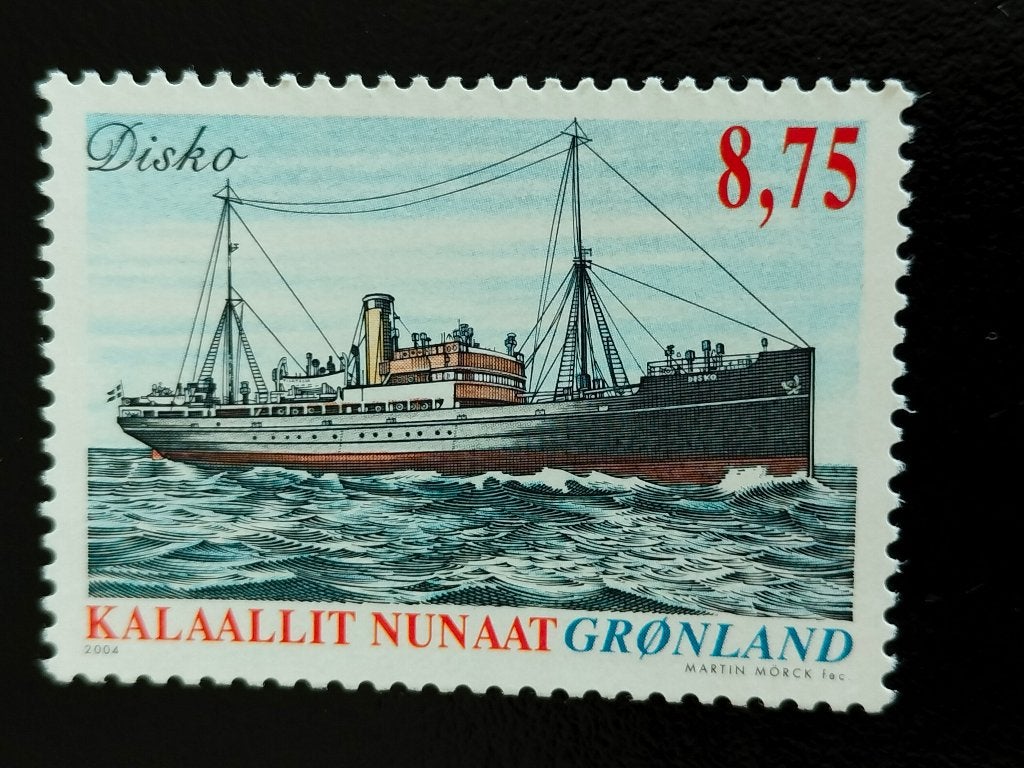 Groenland 2004 - navigation, bateau à vapeur **, Envoi, Danemark, Non oblitéré