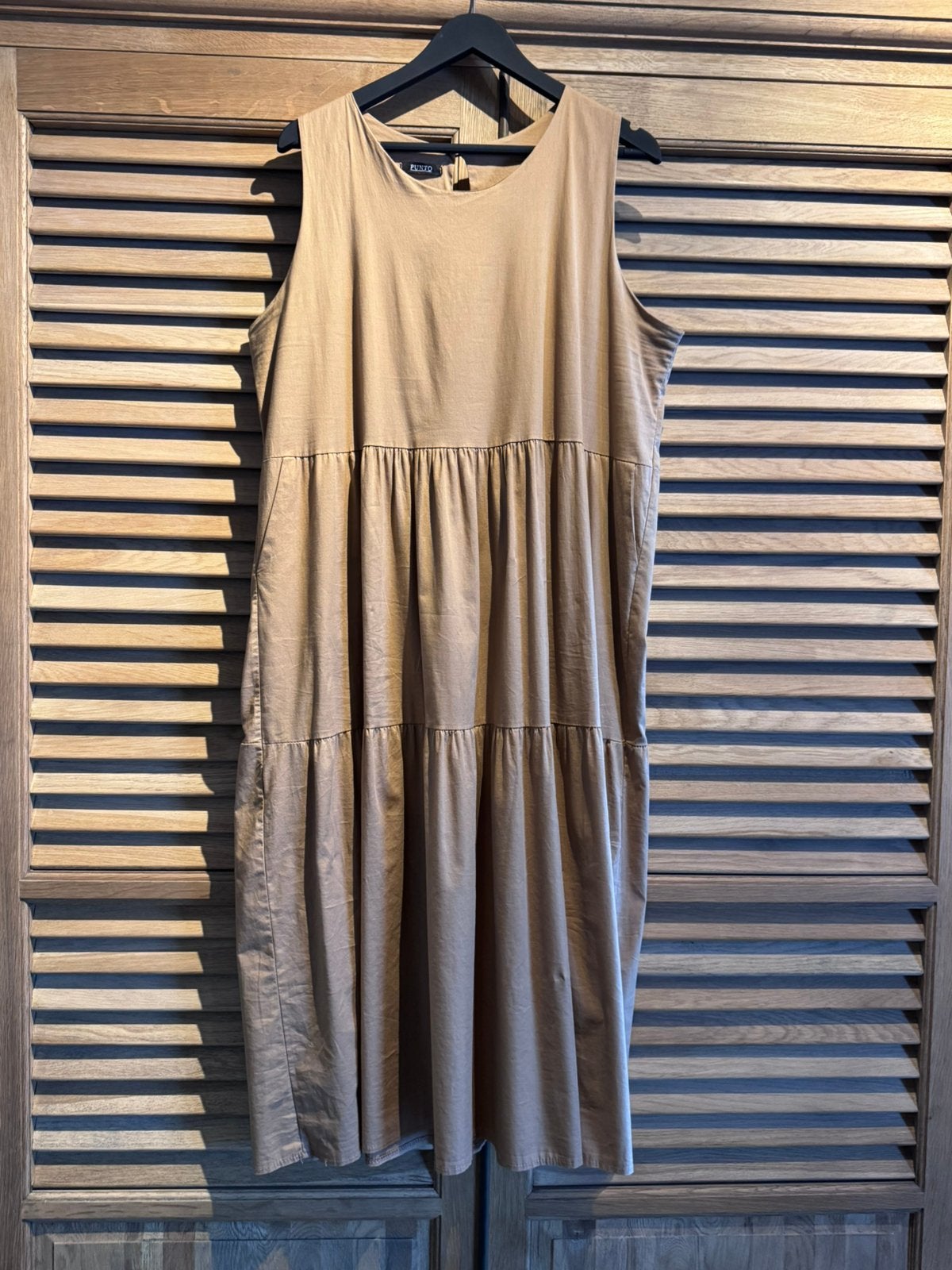 Zomerjurk Punto xxl cognackleur, katoen elastaan, Kleding | Dames, Ophalen of Verzenden, Zo goed als nieuw