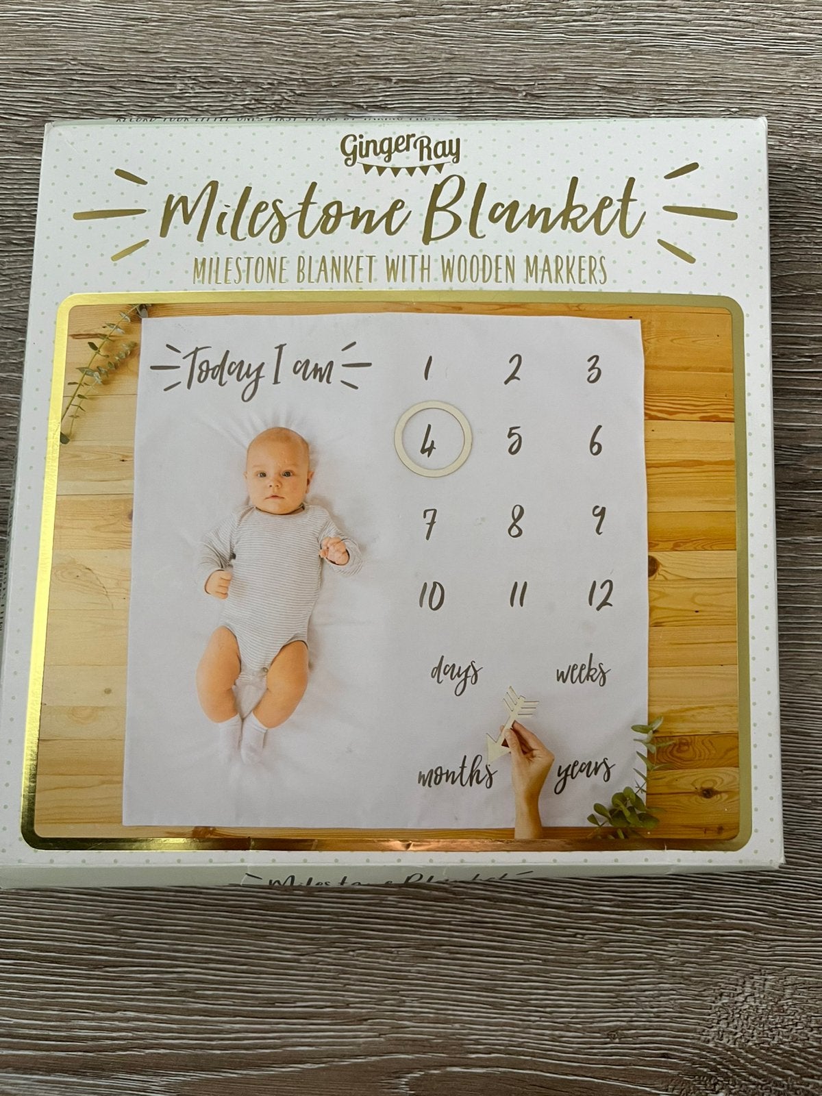 Mijlpaal deken baby, Ophalen, Zo goed als nieuw