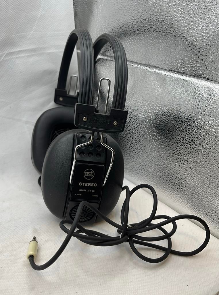 Vintage BST stereohoofdtelefoon model SH-871 - 8 Ohm HiFi, Ophalen of Verzenden, Gebruikt
