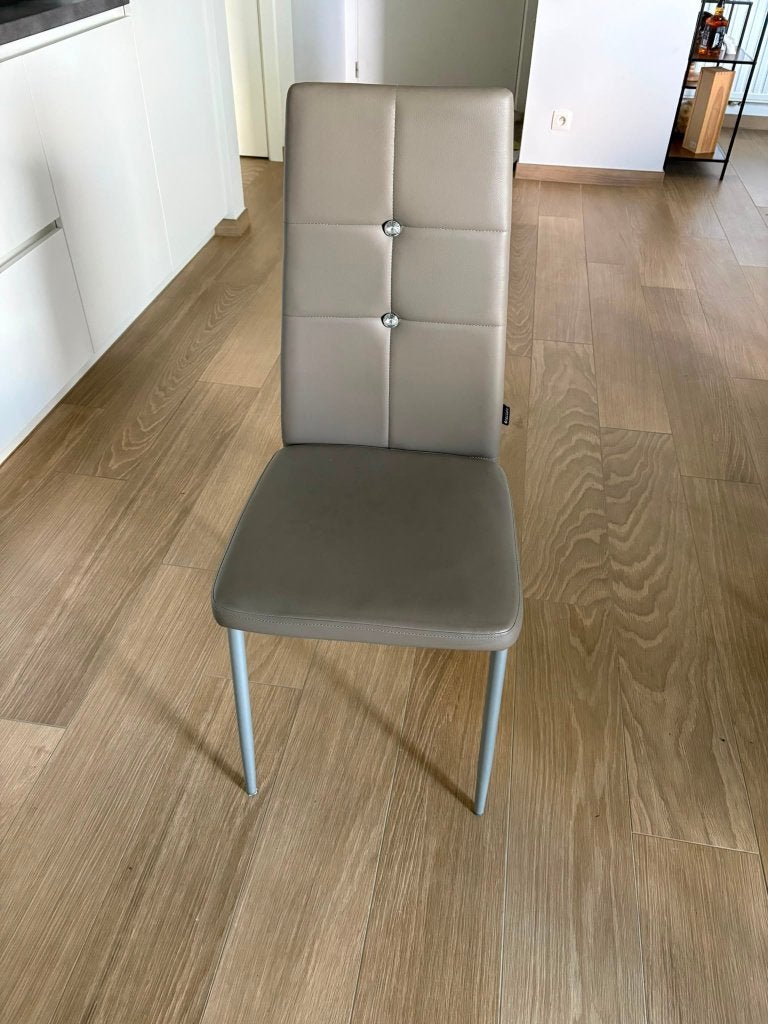 Stoelen, Maison & Meubles, Chaises, Gris, Enlèvement, Utilisé, Métal