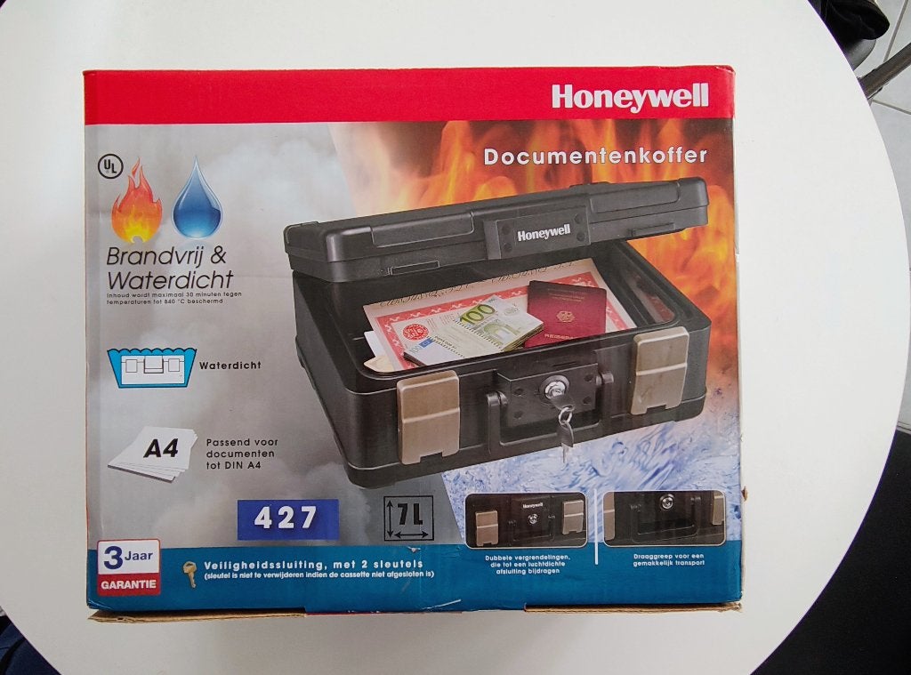 Honeywell documentenkoffer, Ophalen, Nieuw in verpakking, Beveiliging