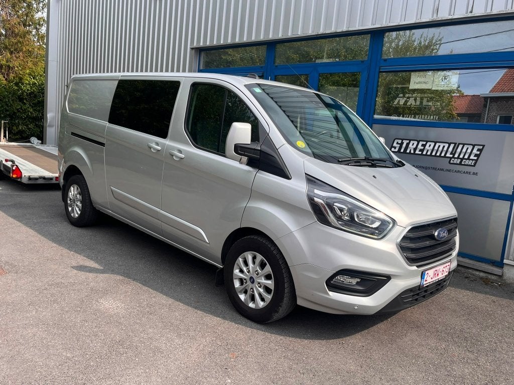Ford Transit Custom à cabine double automatique 2021, Cuir, Argent ou Gris, Achat, Euro 6