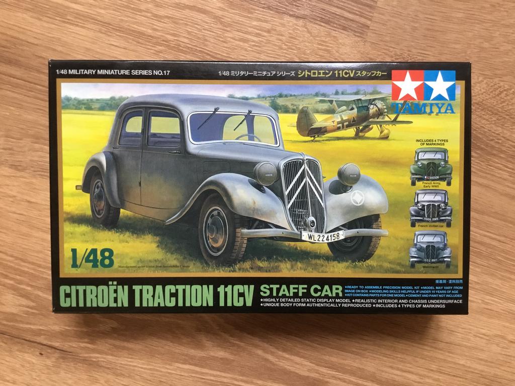 Tamiya 32517 Citroen Traction 11cv 1/48ème., Enlèvement ou Envoi, Voiture, Comme neuf, 1:32 à 1:50