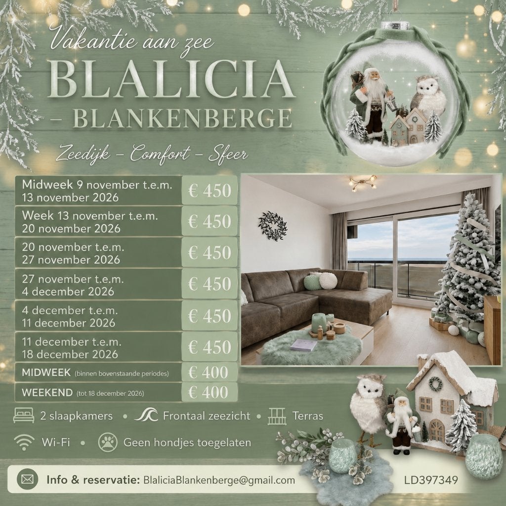Vakkantieverhuur Blankenberge, Vacances, Ville, Anvers et Flandres, 4 personnes, Appartement