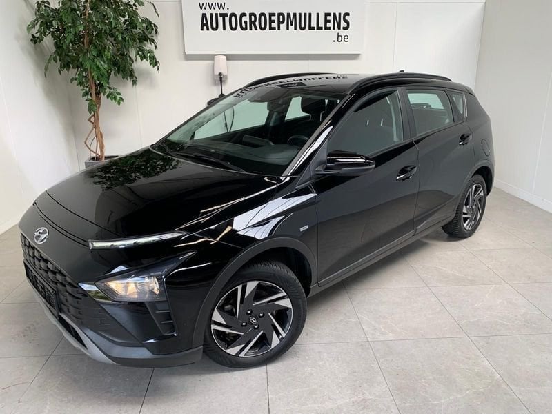 Hyundai Bayon T-GDi 48V Techno 7DCT, Stof, Gebruikt, Zwart, 100 pk