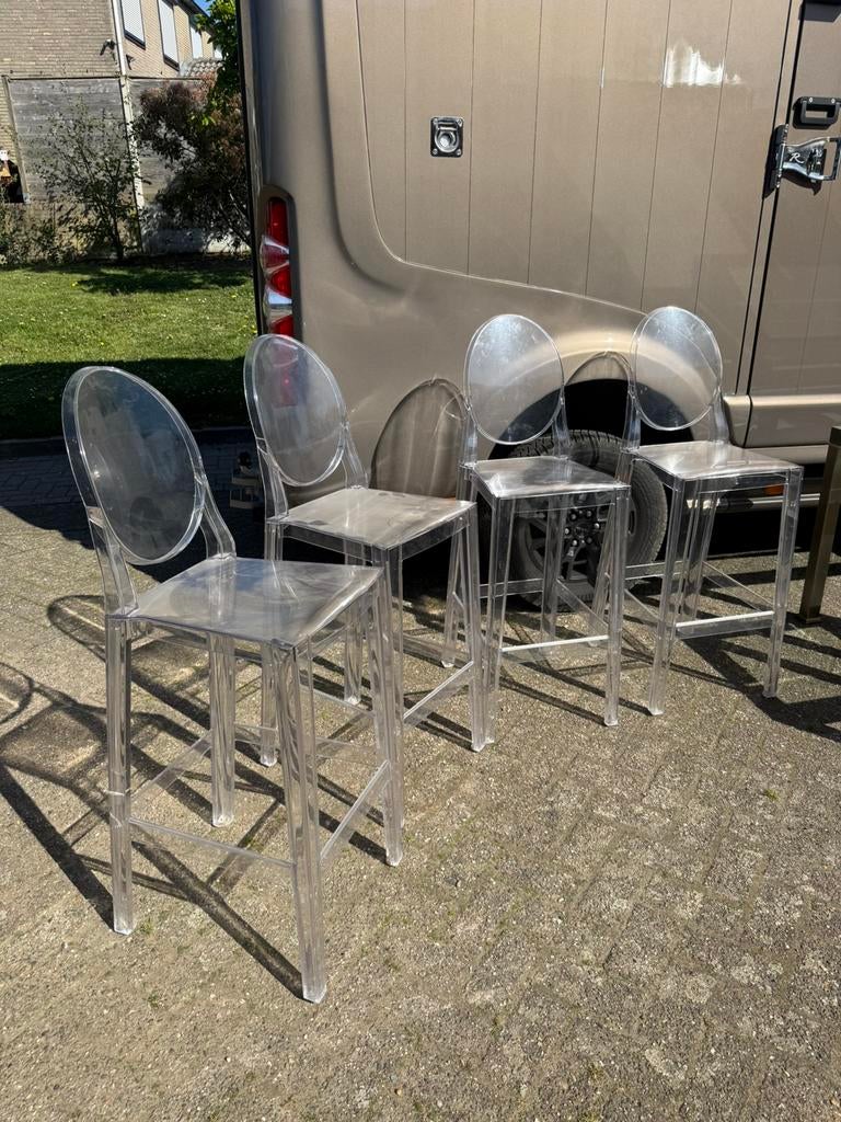 4 kartell ghorts barkrukken, Ophalen of Verzenden, Zo goed als nieuw