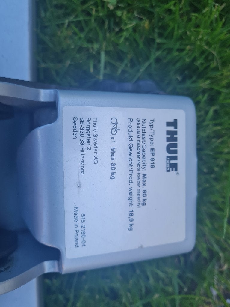 Fietsendrager electrische fietsen Thule, Support d'attelage, 2 vélos, Comme neuf, Enlèvement