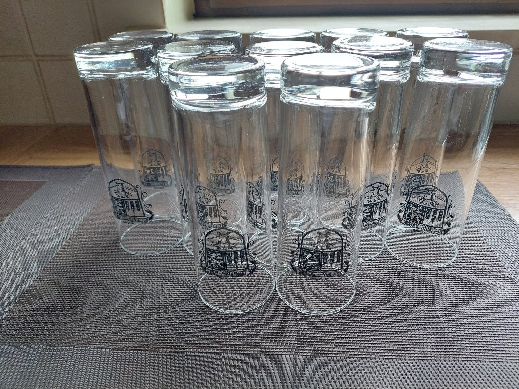 Glazen frisdrank – 12 stuks – lang model, Glas of Glazen, Nieuw, Ophalen of Verzenden, Glas
