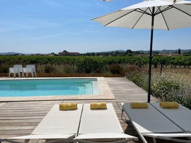 Vrijstaande woning 6p,privé zwembad,uitzicht wijngaard,rust, Vakantie, Provence en Côte d'Azur, Landelijk, Wasmachine, Aan meer of rivier