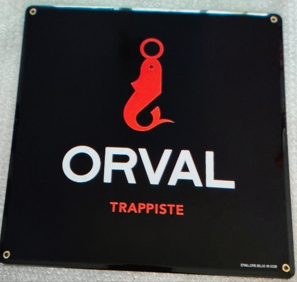 Plaque émaillée Orval 2026, Enlèvement ou Envoi, Neuf, Panneau, Plaque ou Plaquette publicitaire, Autres marques
