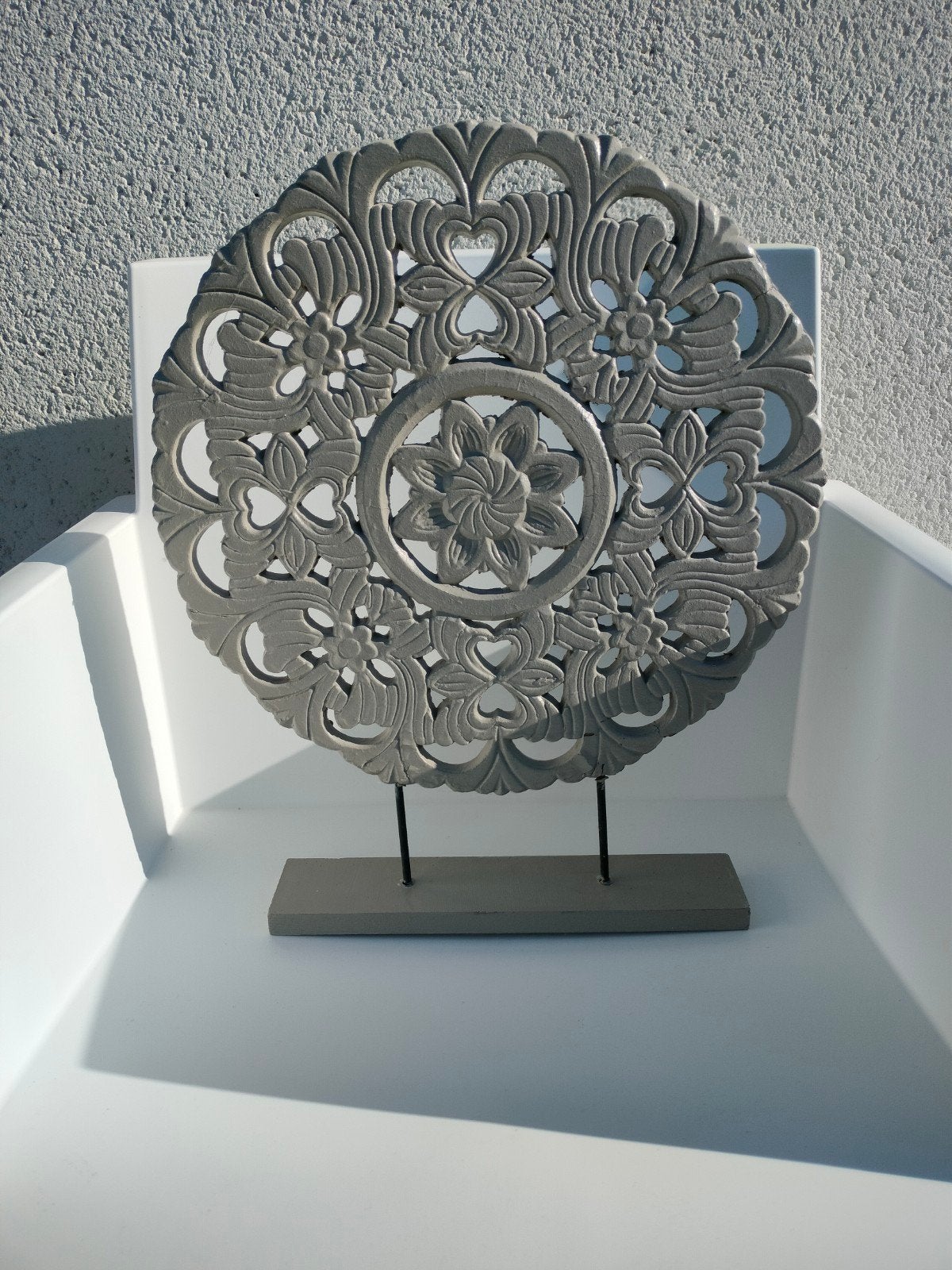 decoratie beeld in hout geschilderd, Ophalen, Gebruikt, Ornament, Hout