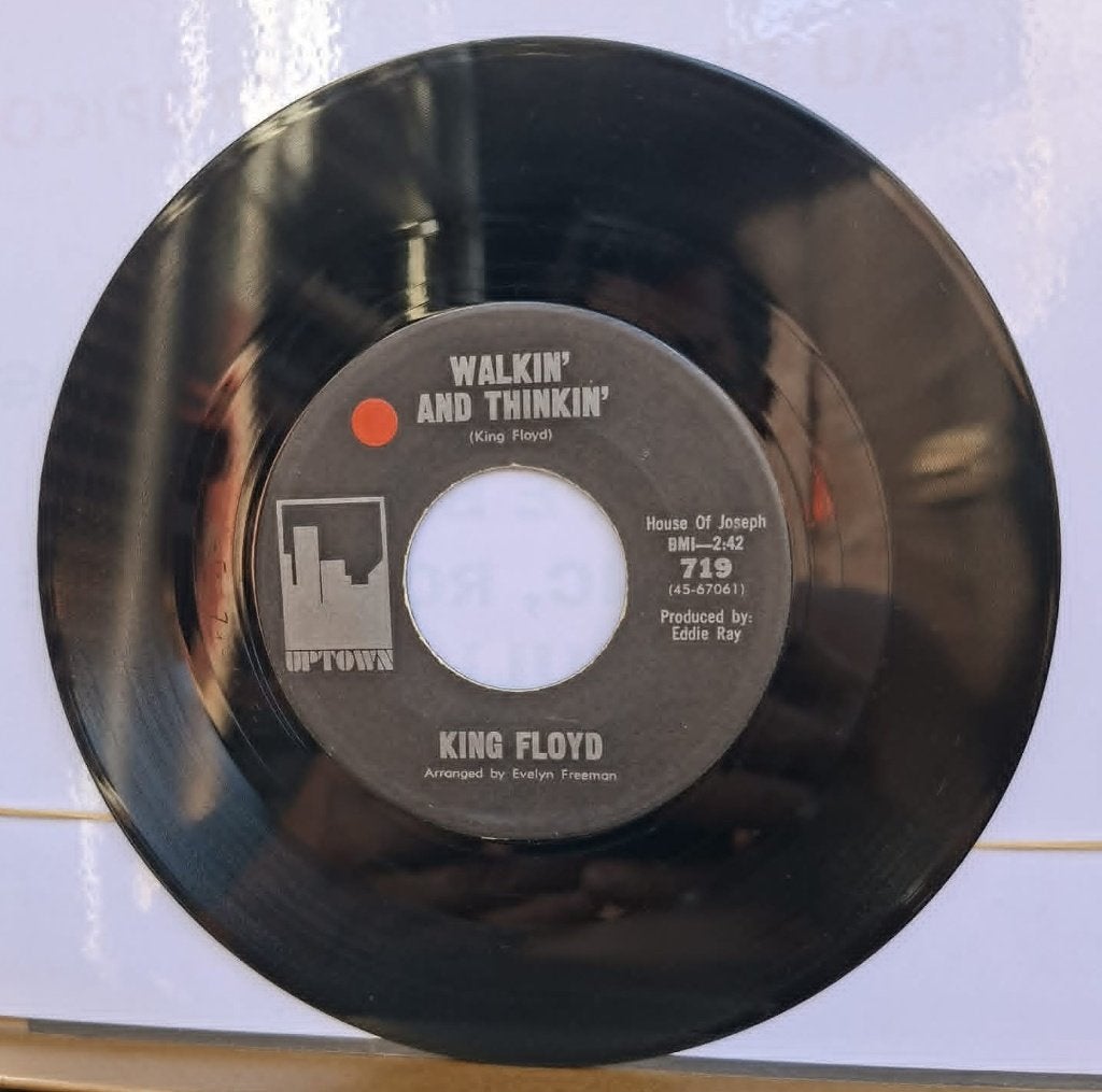 Popcorn Groove / King Floyd - Walkin’ And Thinkin’, CD & DVD, Vinyles | R&B & Soul, Pressage original, Enlèvement ou Envoi, 7 inch