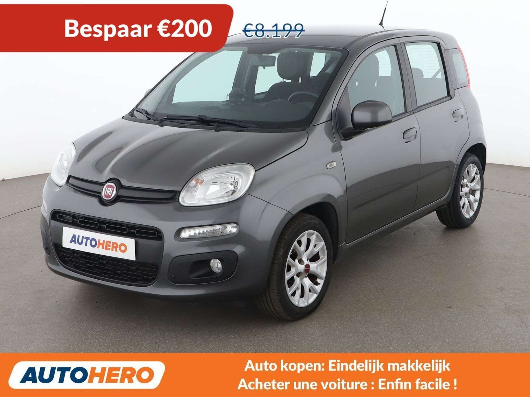 Fiat Panda 1.2 Lounge (bj 2016), Voorwielaandrijving, 4 zetels, Stof, Gebruikt