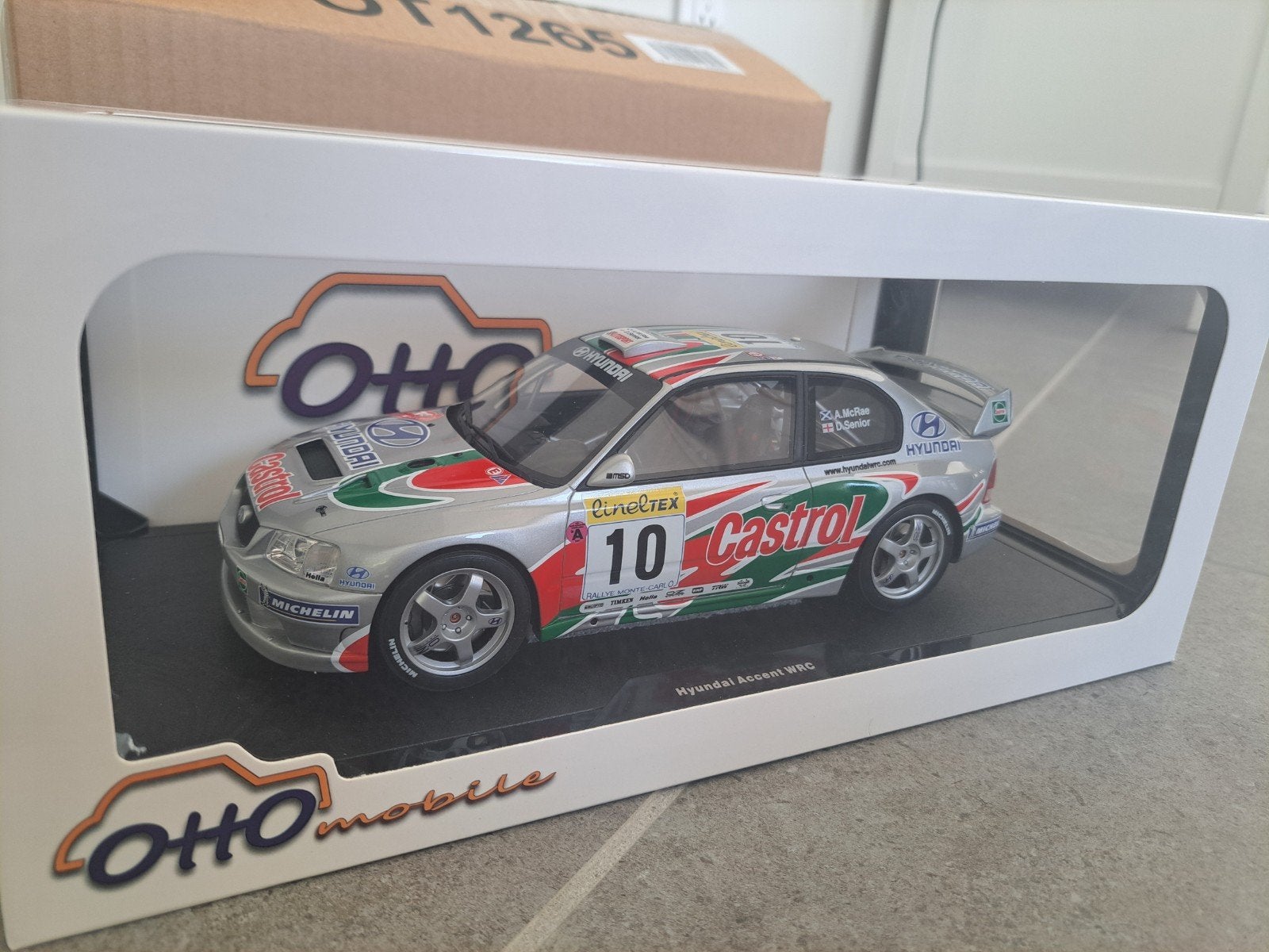 Hyundai Accent WRC Monte Carlo OT1265 OTTO 1/18 Nieuw, Ophalen of Verzenden, Nieuw, Auto, OttOMobile
