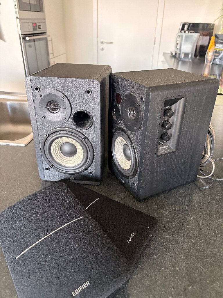 Edifier R1280DB speakers (2.0) – incl. kabels, Ophalen, Minder dan 60 watt, Boekenplank luidspreker, AUX-ingang