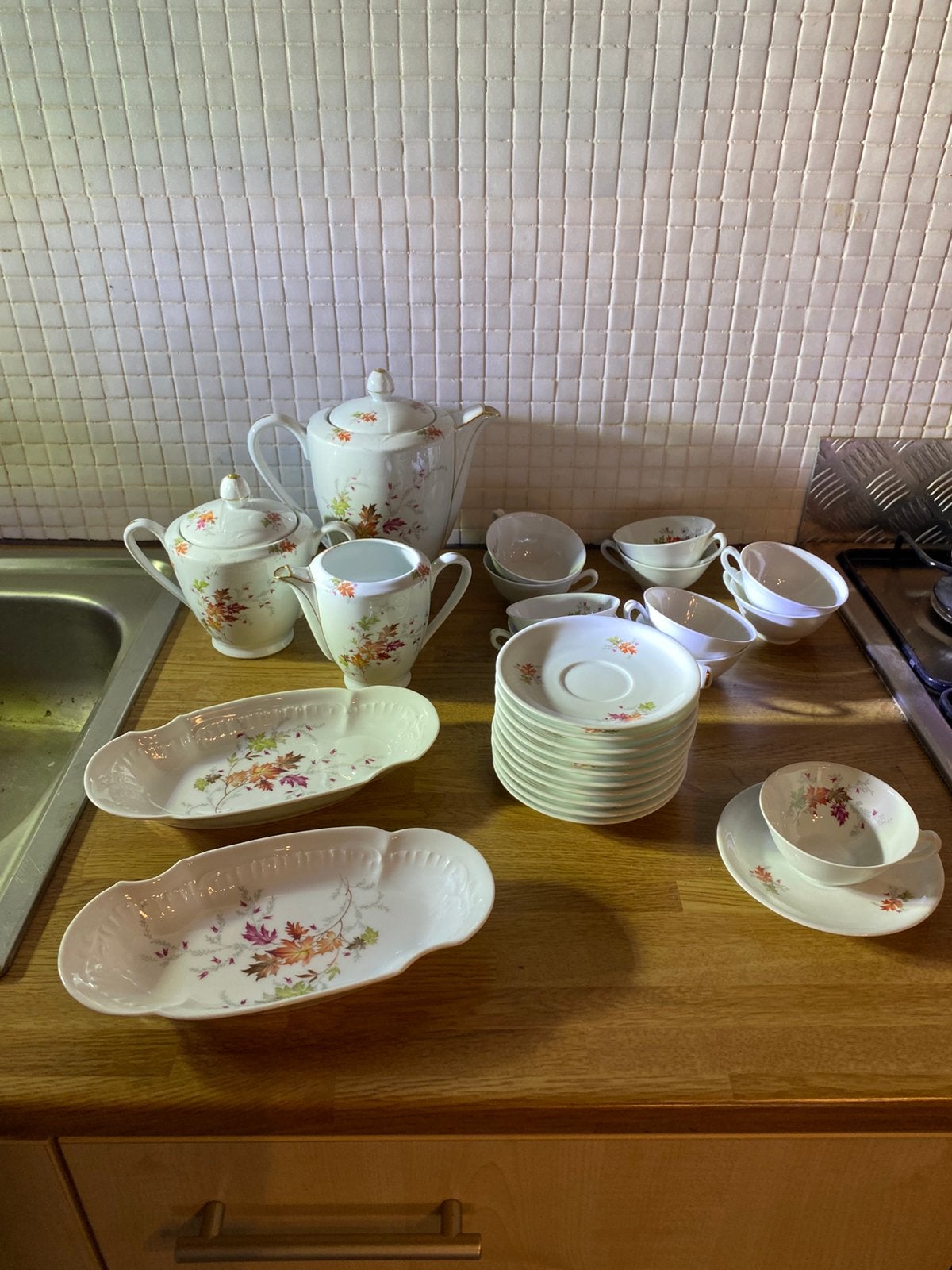 Limoges koffie servies Marcel Chaufriasse, Antiek en Kunst, Antiek | Servies compleet, Ophalen