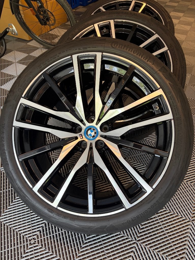 Originele BMW 22” 742M velgen + Conti zomerbanden, Auto-onderdelen, Banden en Velgen, Ophalen, Gebruikt, Velg(en), Overige maten
