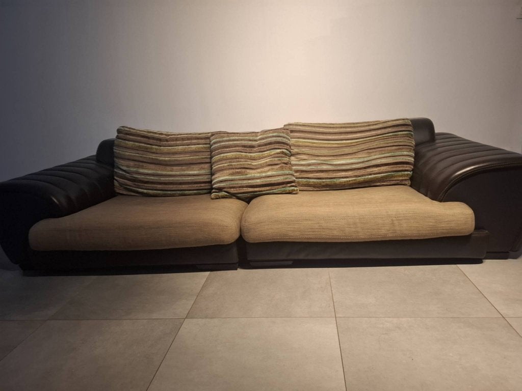 fauteuil en cuir à donner, Ophalen, Gebruikt, Leer, 100 tot 125 cm