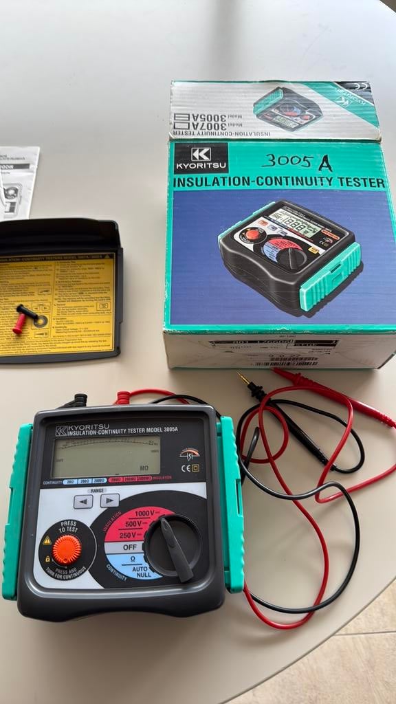 KYORITSU 3005A isolatie tester, Doe-het-zelf en Bouw, Meetapparatuur, Ophalen, Nieuw