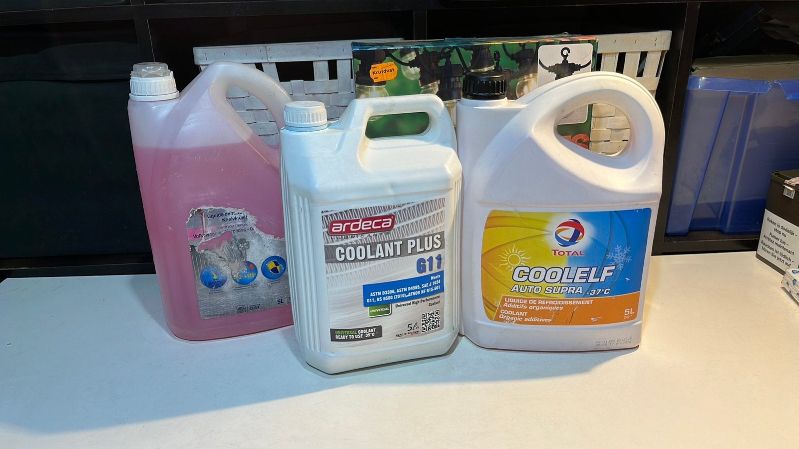 Koelvloeistof 3x 5 liter ongeopende, Ophalen