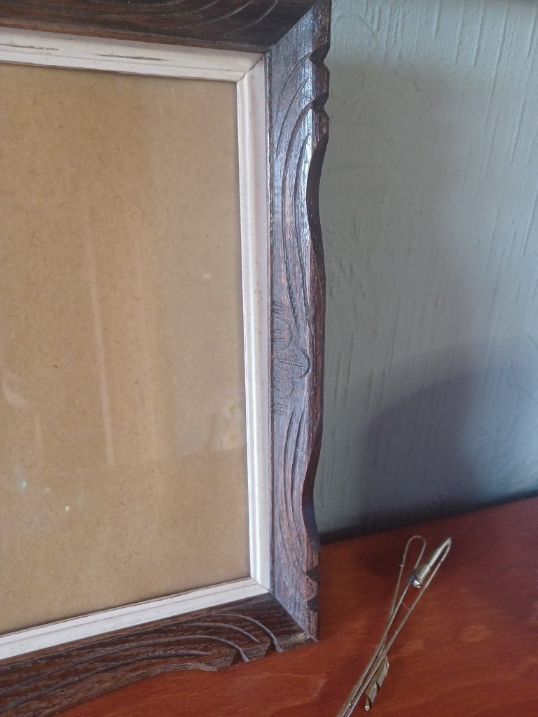 Cadre en bois/Cadre art déco - 46 x 36 cm, Envoi