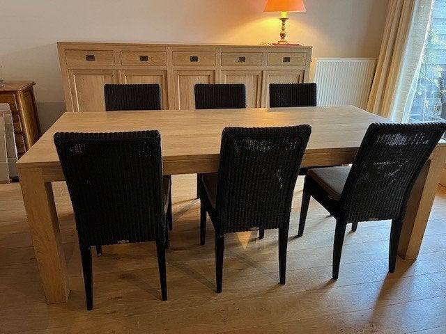 tafel in massief eik, Ophalen, Eikenhout