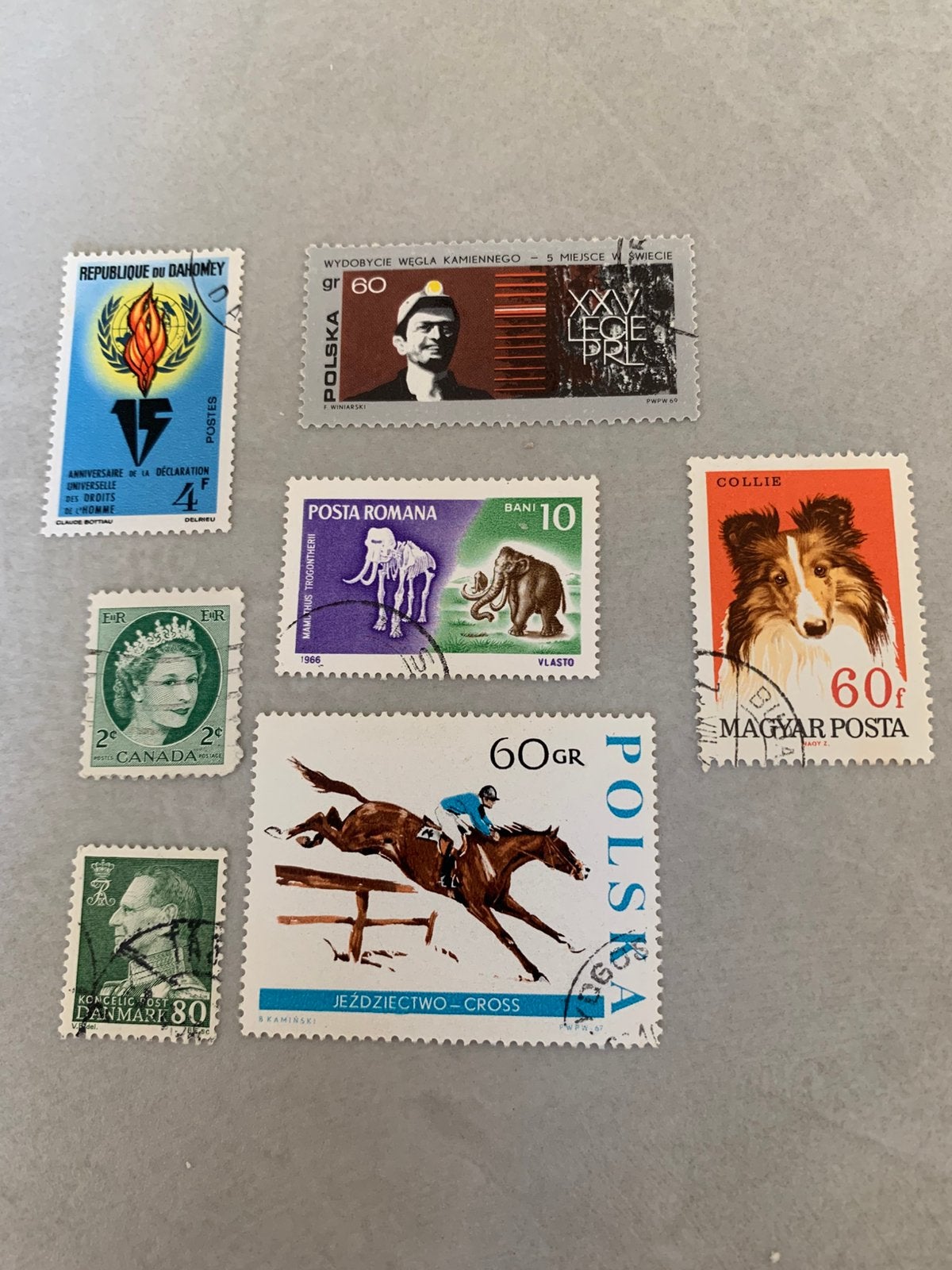 Lot de timbres internationaux d'époque — Pologne, Canada,., Enlèvement ou Envoi, Pologne