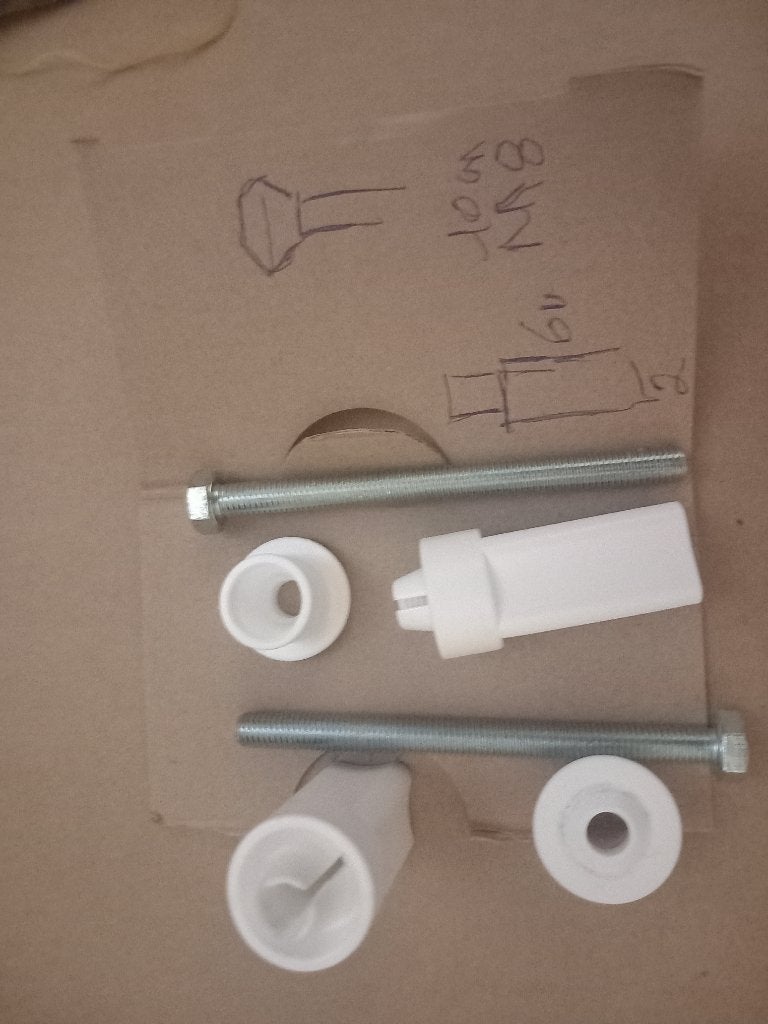 wc-bril bevestigingsset, Doe-het-zelf en Bouw, Ophalen of Verzenden, Nieuw, Toilet
