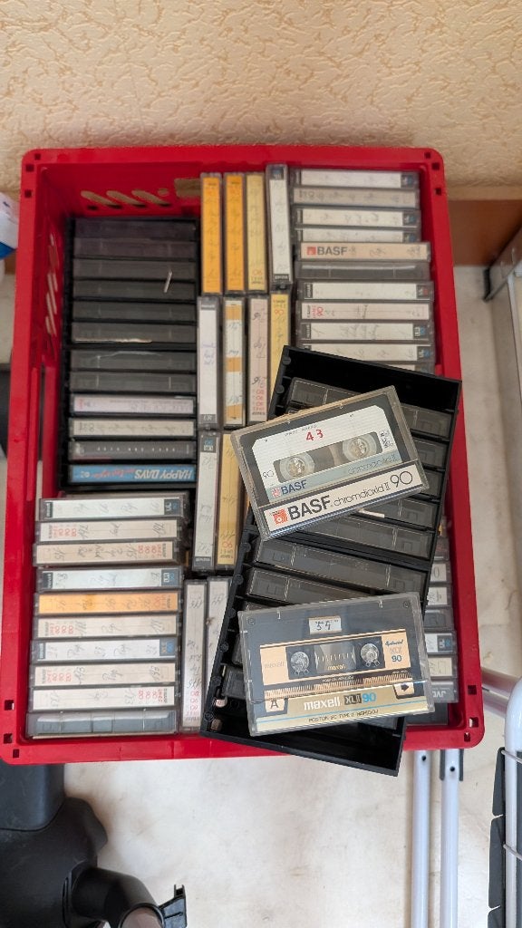 Lot +200 cassette bandjes, Cd's en Dvd's, Cassettebandjes, Ophalen, Gebruikt, 26 bandjes of meer, Voorbespeeld