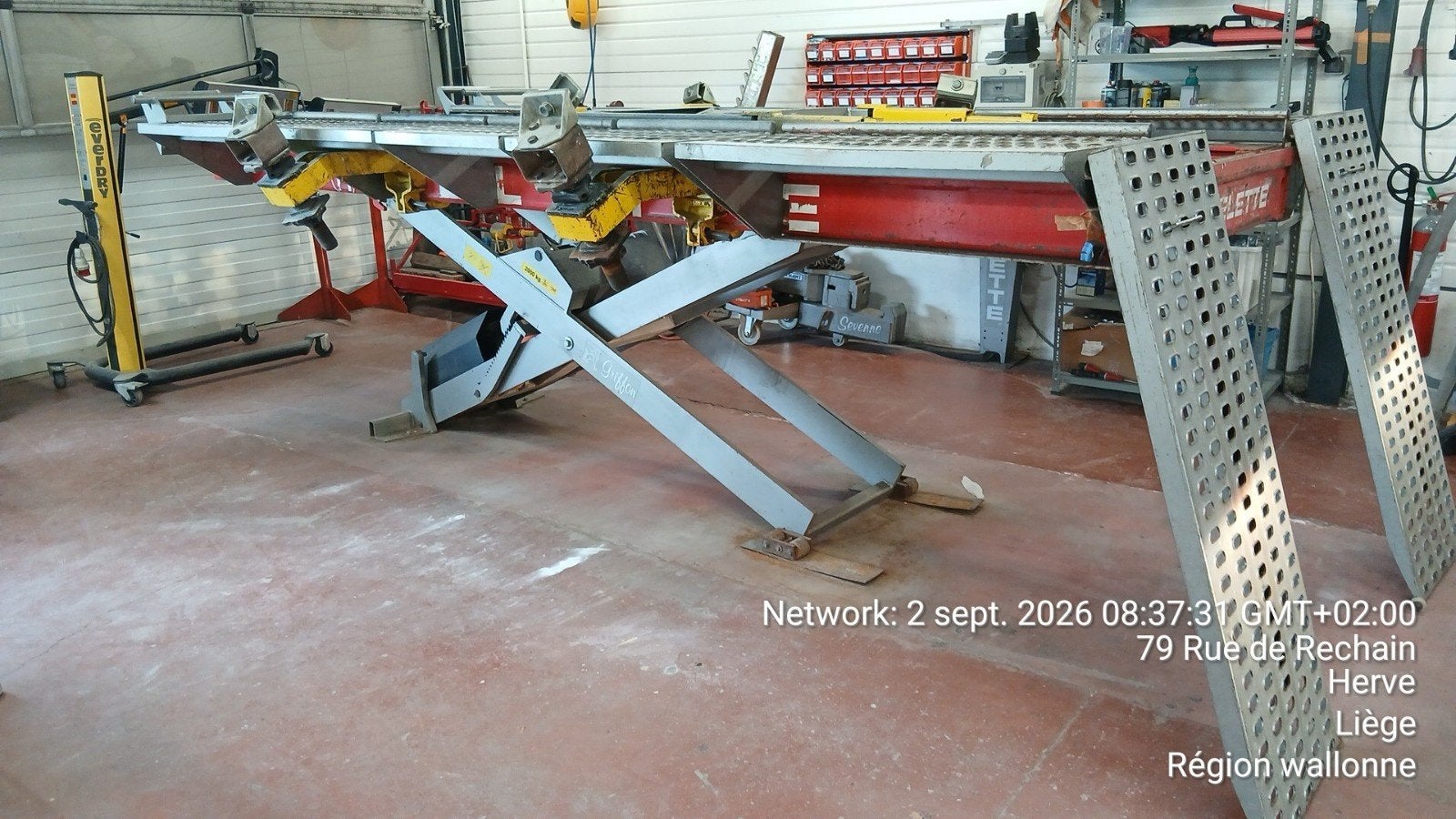 Banc de redressage Celette Griffon 2t, Enlèvement, Utilisé