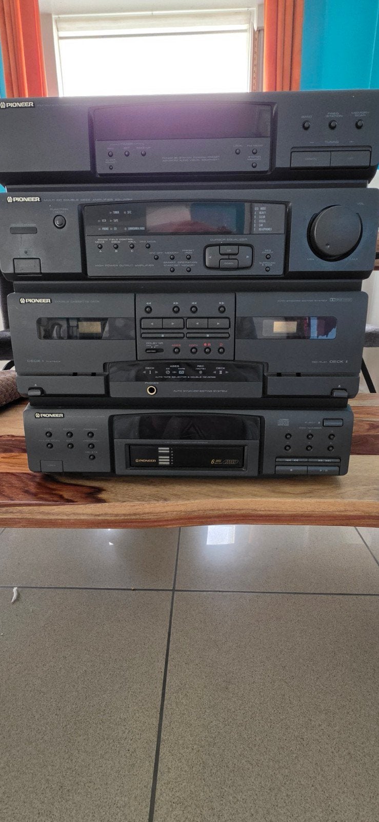 Complete Vintage Pioneer Stereoset (Model: XD-J110), Ophalen, Cassettedeck, Pioneer