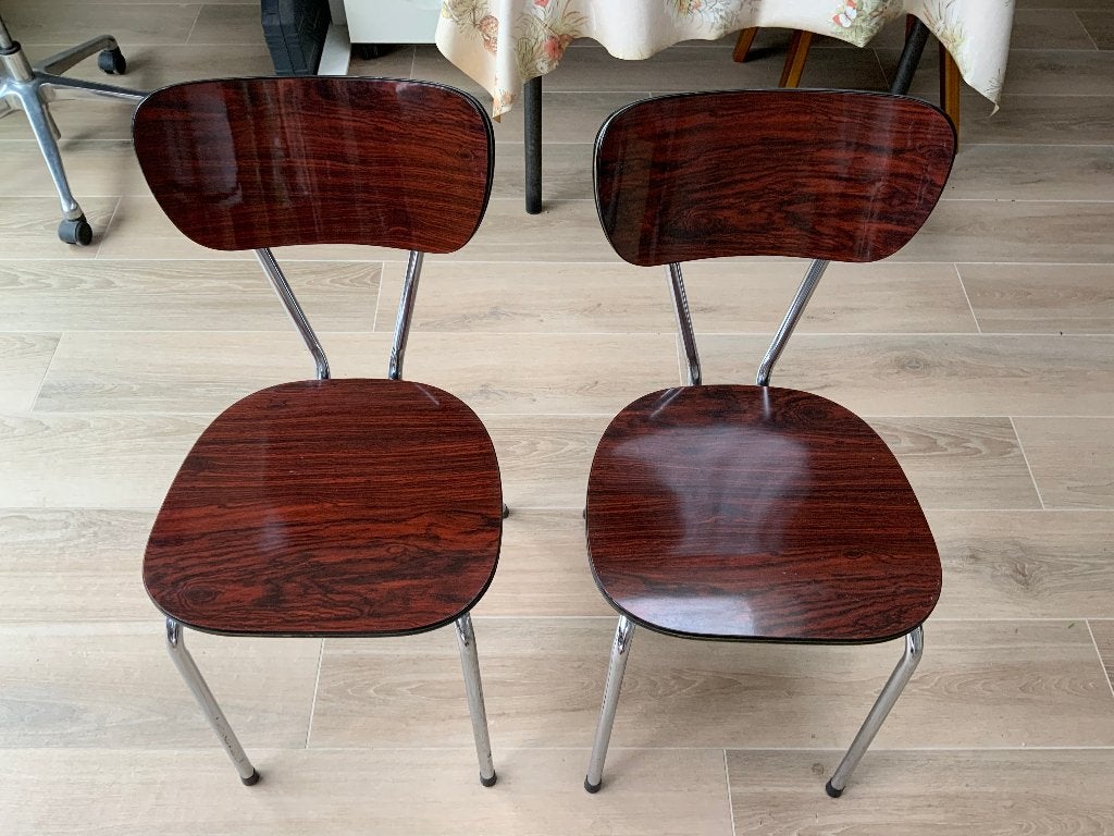 Keukenstoelen, Vintage, Enlèvement, Utilisé, Bois