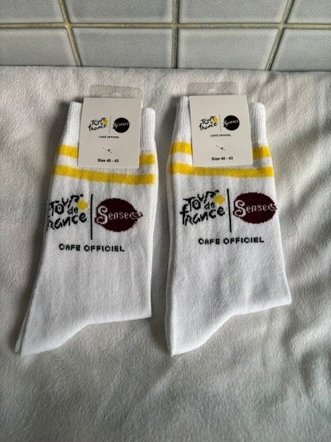 2 paar nieuwe sokken „Tour de France”, Ophalen, Wit, Nieuw, Overige maten