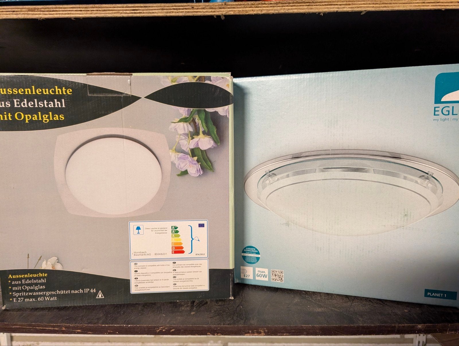2 plafondlampen in nieuwe staat, Ophalen, Eglo, Overige typen, Nieuw