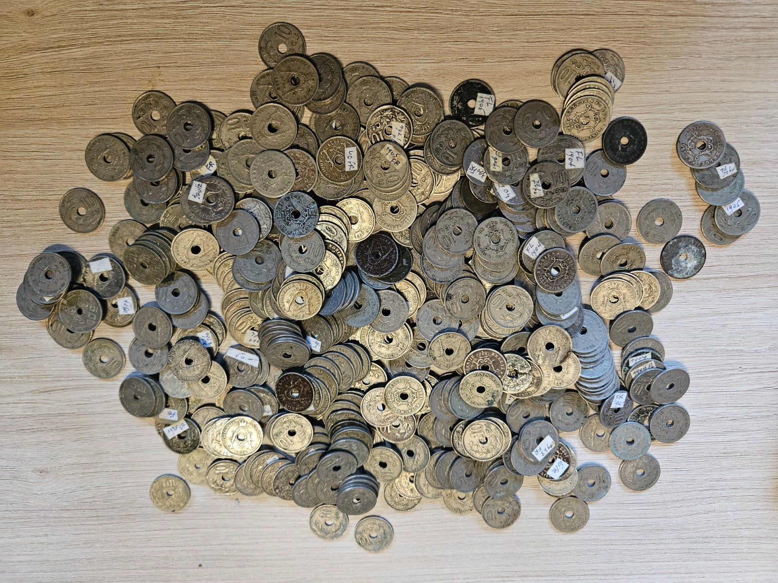 450+ stuks 10 centiemen belgie, Postzegels en Munten, Ophalen of Verzenden, Munten