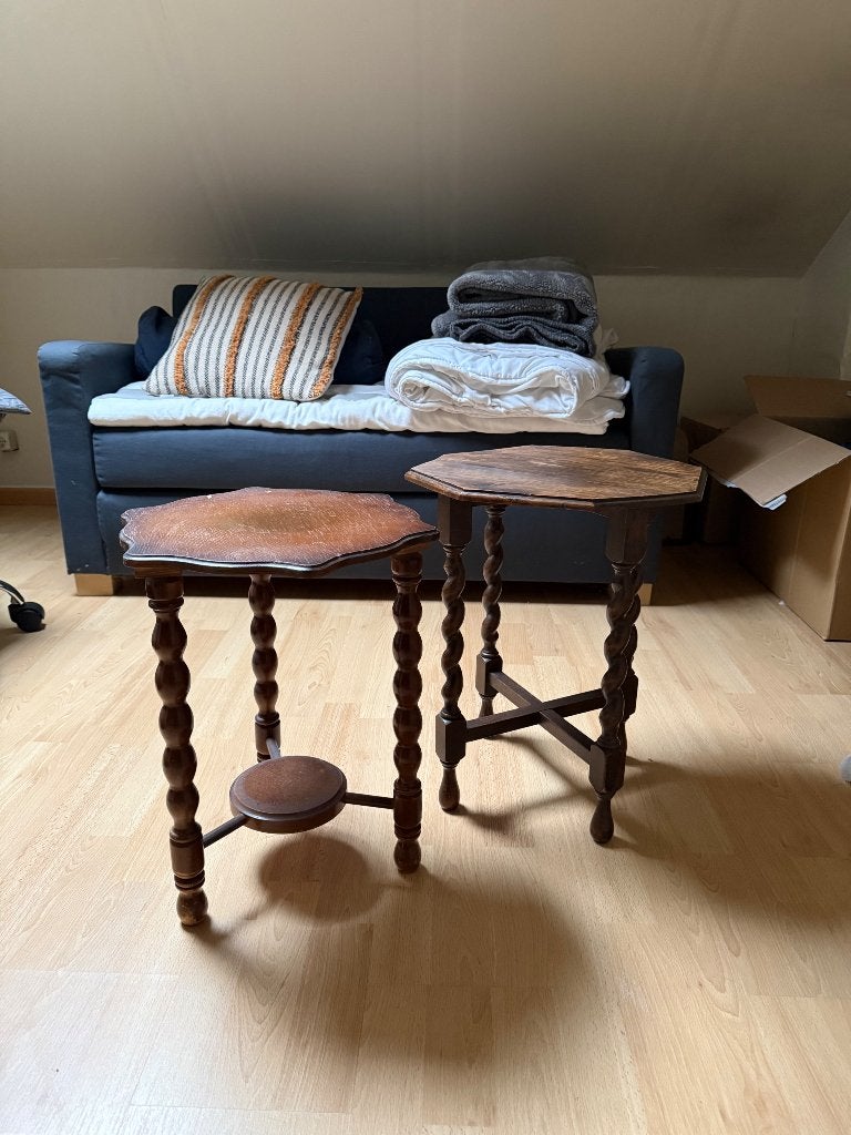 Bijzettafel/plantentafel/plantenstaander, Gebruikt, Overige vormen, Hout, Antiek